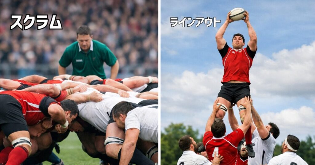 スクラムとラインアウト